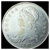 1807 Silver Half Dollar Draped Bust LIGHTLY CIRCUL