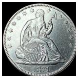1871 Seated Liberty Half Dollar UNCIRCULATED