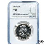 1960 Franklin Half Dollar NGC PF68
