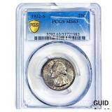 1932-S Washington Silver Quarter PCGS MS63