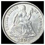 1891 Silver Dime UNCIRCULATED