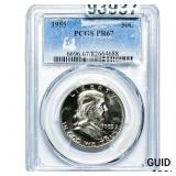 1955 Franklin Half Dollar PCGS PR67