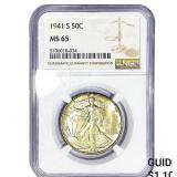 1941 Walking Liberty Half Dollar NGC MS65