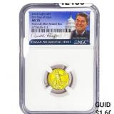 2023 1/10oz Gold Eagle $5 1st Day of Issue NGC MS7