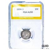 1894-O Barber Dime PGA AU50