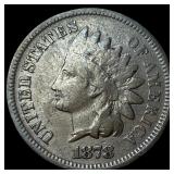 1878 Indian Head Cent NEARLY UNCIRCULATED