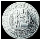 1936-D Silver Rhode Island Half Dollar UNCIRCULATE
