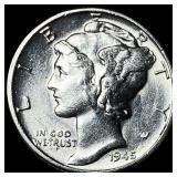 1945 Mercury Dime UNCIRCULATED