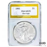 1992 Silver Eagle PGA MS70