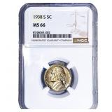 1938-S Jefferson Nickel NGC MS66