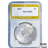 1885 Morgan Silver Dollar PGA MS64
