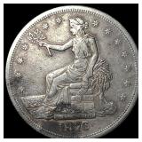 1876-S Silver Trade Dollar NEARLY  UNCIRCULATED