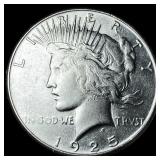 1925-S Silver Peace Dollar CHOICE AU