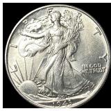 1943-S Silver Half Dollar GEM BU