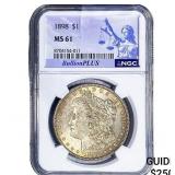 1898 Morgan Silver Dollar NGC MS61