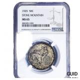 1925 Stone Mountain Half Dollar NGC MS65
