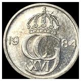1984 Denmark Copper Nickel 10 Ore