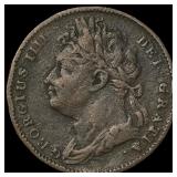 1821 Great Britain Copper 1 Farthing