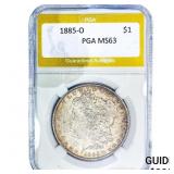 1885-O Morgan Silver Dollar PGA MS63