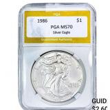 1986 Silver Eagle PGA MS70