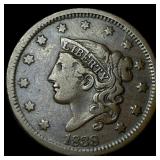 1838 Coronet Head Large Cent LIGHTLY CIRCULATED