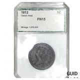 1812 Classic Head Large Cent PCI FN15