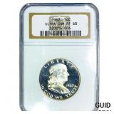 1962 Franklin Half Dollar NGC PF68 Ultra Cam
