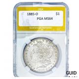 1885-O Morgan Silver Dollar PGA MS64