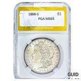 1888-S Morgan Silver Dollar PGA MS65