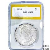1898 Morgan Silver Dollar PGA MS64