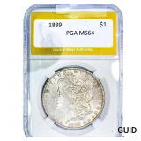 1889 Morgan Silver Dollar PGA MS64