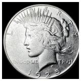 1925-S Silver Peace Dollar CHOICE AU