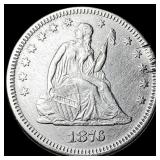 1876 Seated Liberty Quarter CLOSELY UNCIRCULATED