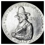 1920 Silver Half Dollar Pilgrim Tercentenary UNCIR