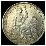 1896F Peru Silver Dinero