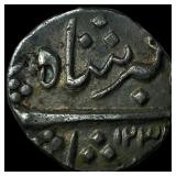 1818 India Anand Rao Gaekwad Silver 1/2 Rupee