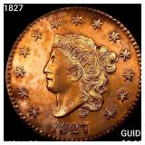 1827 Coronet Head Large Cent UNCIRCULATED RB