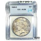 1926-D Silver Peace Dollar ICG AU58