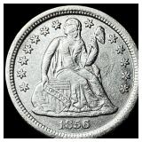 1856-O Silver Seated Liberty Dime CHOICE AU