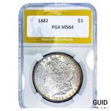 1882 Morgan Silver Dollar PGA MS64