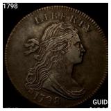 1798 Draped Bust Large Cent NEARLY UNCIRCULATED