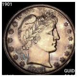 1901 Barber Half Dollar GEM BU +