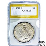 1922-S Morgan Silver Dollar PGA MS63