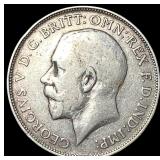 1913 Great Britain Silver 1 Florin