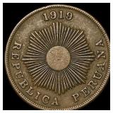 1919 Peru Copper 2 Centavos