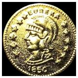 California Gold Token 1856 Liberty Head Design HIG