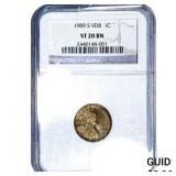 1909-S VDB Wheat Cent NGC VF20 BN