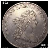 1802 Draped Bust Dollar CHOICE AU