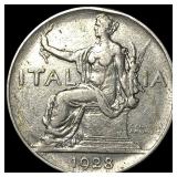 1928 Italy Nickel 1 Lira
