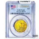 2013 $25 Gold Eagle 1/2oz AGW PCGS MS70